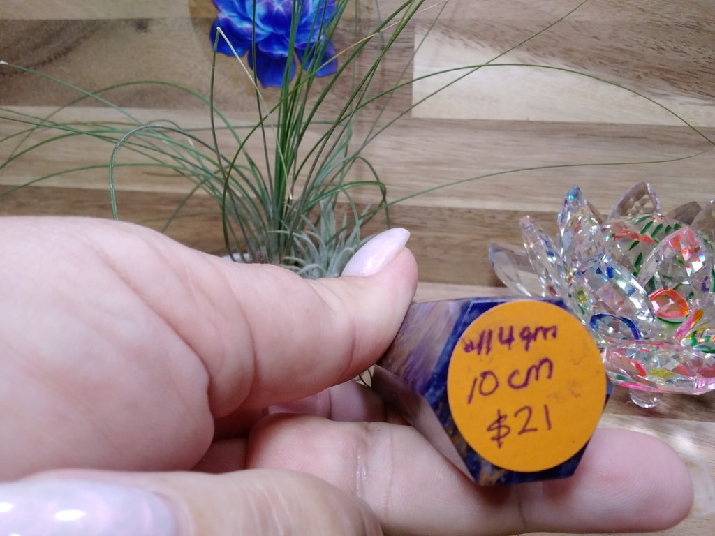 Sodalite Tower ~ 10 cm ~ Crystal Generator ~ Blue Stone Healing Crystal ~ 114 g