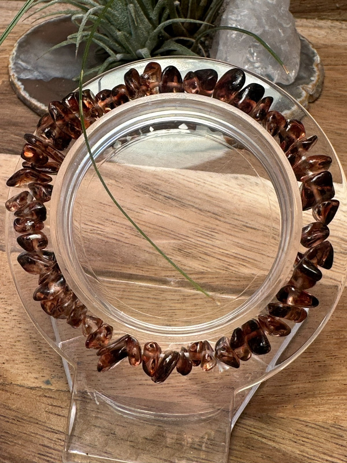 Smoky Quartz Bracelet – Elastic ~ Grounding • Protection • Emotional Calm