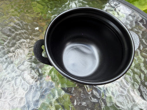 Black Metal Cauldron Triple Leg Ritual Altar Incense Burner Witchcraft Decor 10c