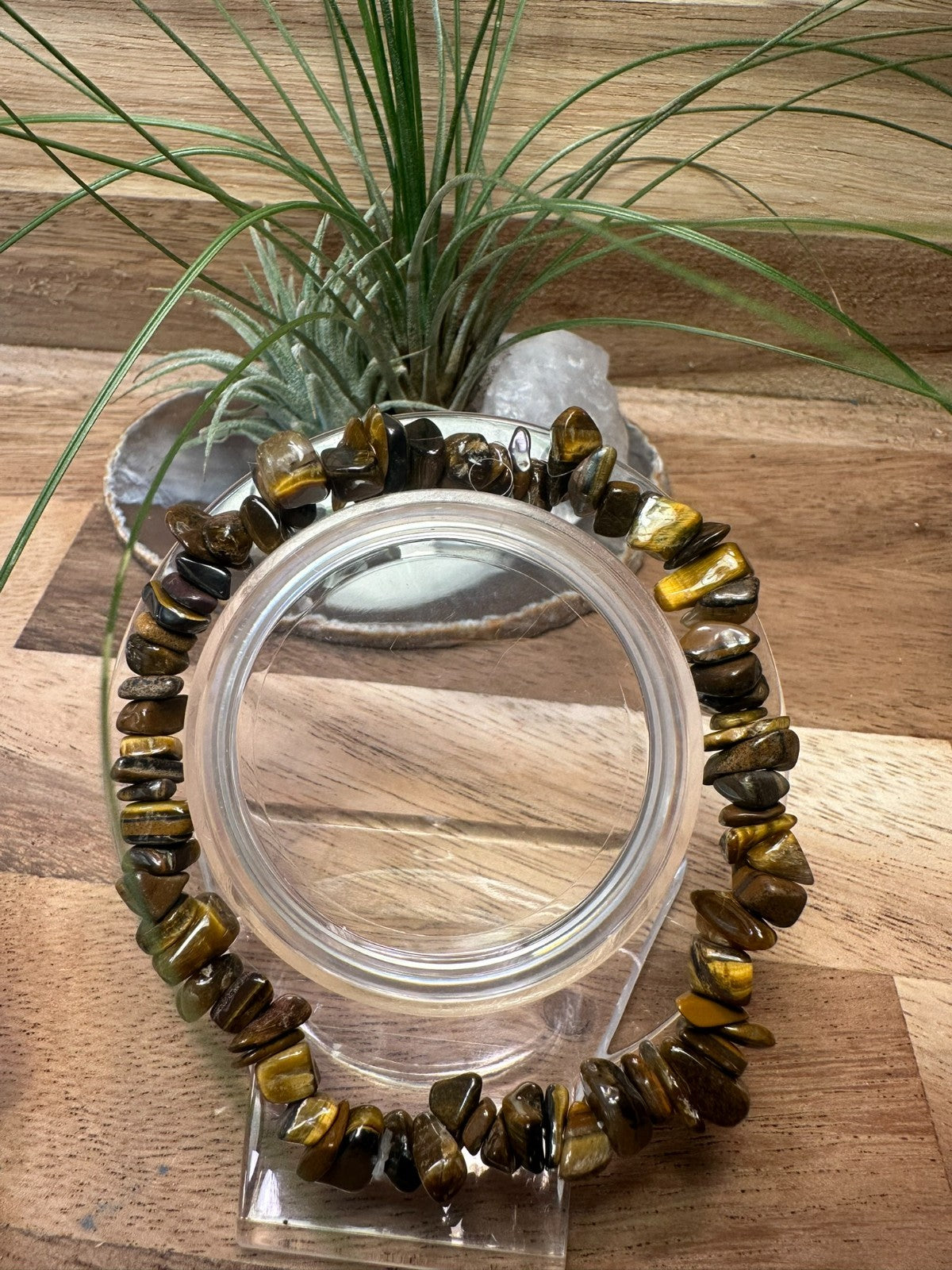 Tigers Eye Chip Bracelet – Elastic ~ Confidence • Courage • Grounding
