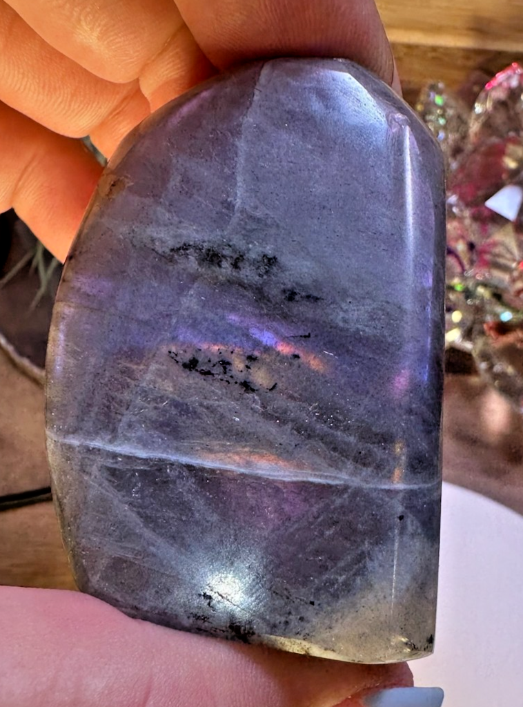 Labradorite Freeform – 60mm Flash Crystal Protection • Intuition Transformation
