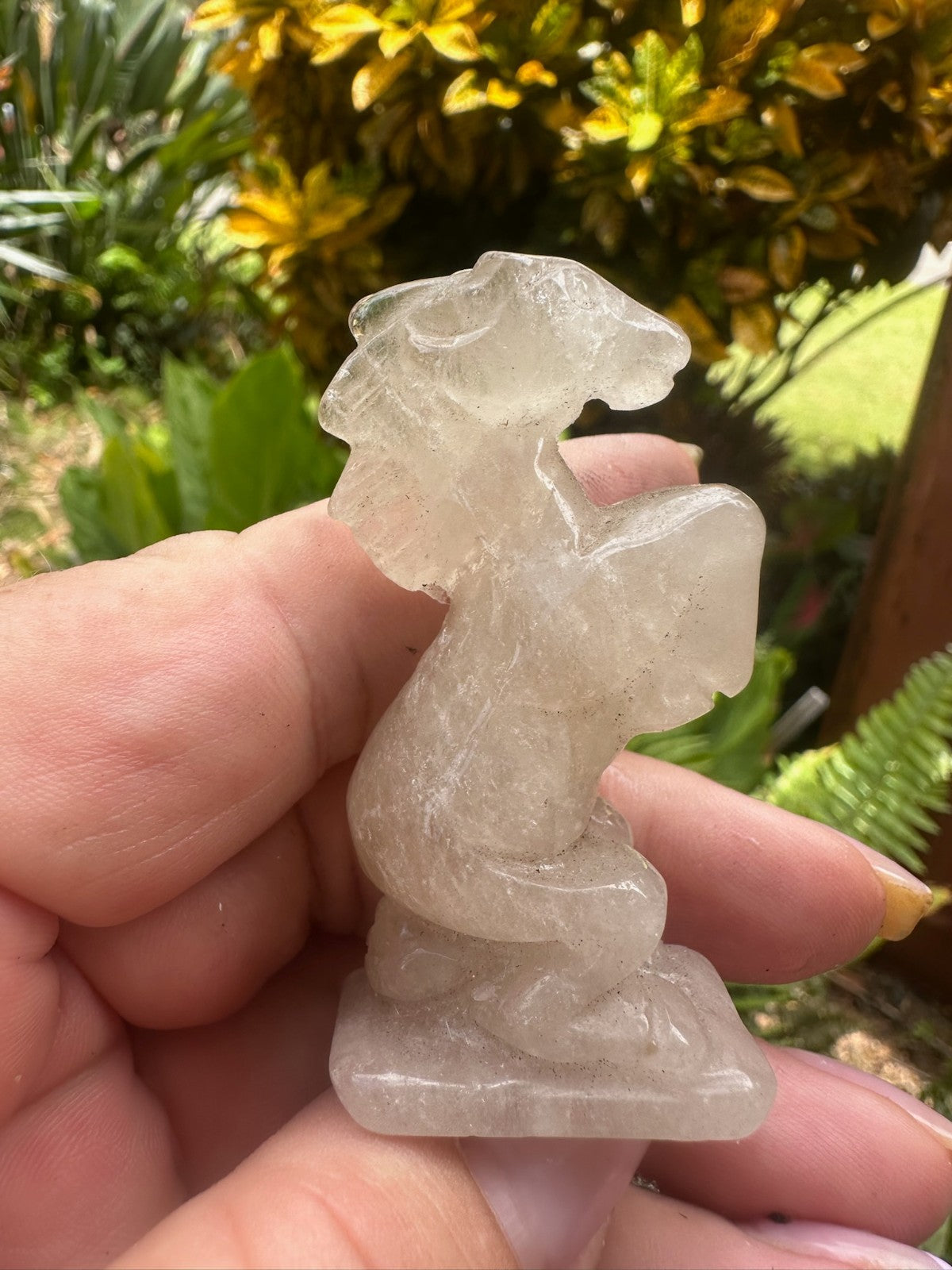 Clear Quartz Horse Carving ~ Year of the Horse ~ 6 cm Crystal Figurine (e)