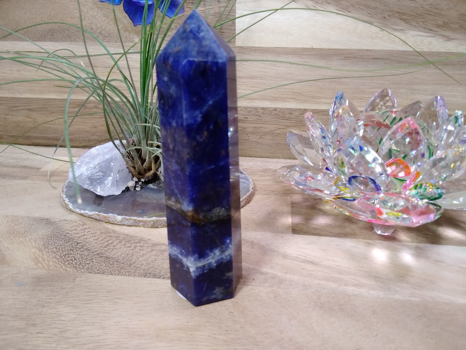 Sodalite Tower ~ 10.5cm ~ Crystal Generator ~ Blue Stone Healing Crystal ~ 122 g