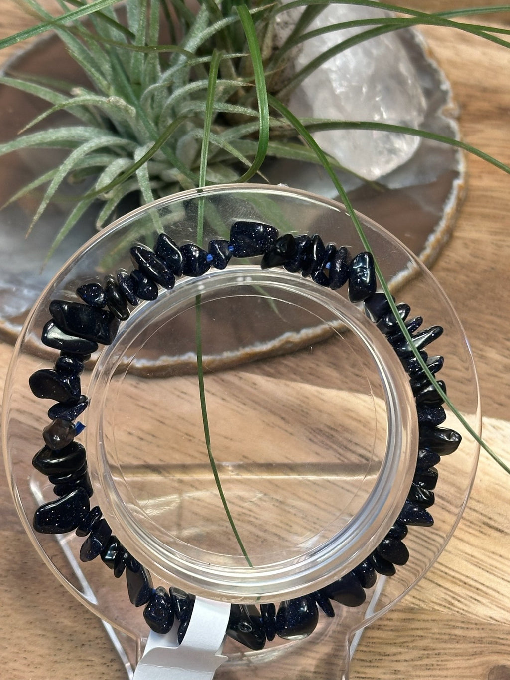 Blue Goldstone Bracelet – Elastic ~ Ambition • Confidence • Motivation