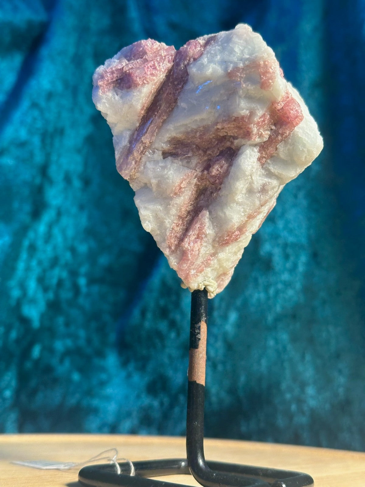 Pink TOURMALINE in Feldspar ~ 262 gms ~Natural Crystal Healing Gem ~ Brazil