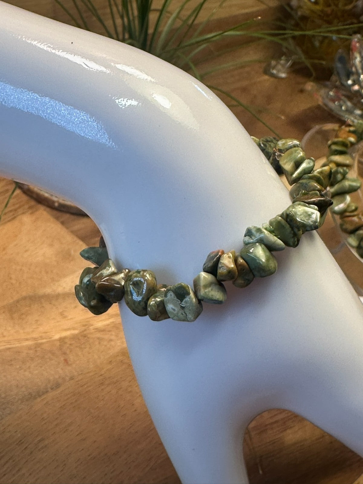 Rainforest Jasper Bracelet – Elastic ~ Grounding • Nurturing • Earth Connection