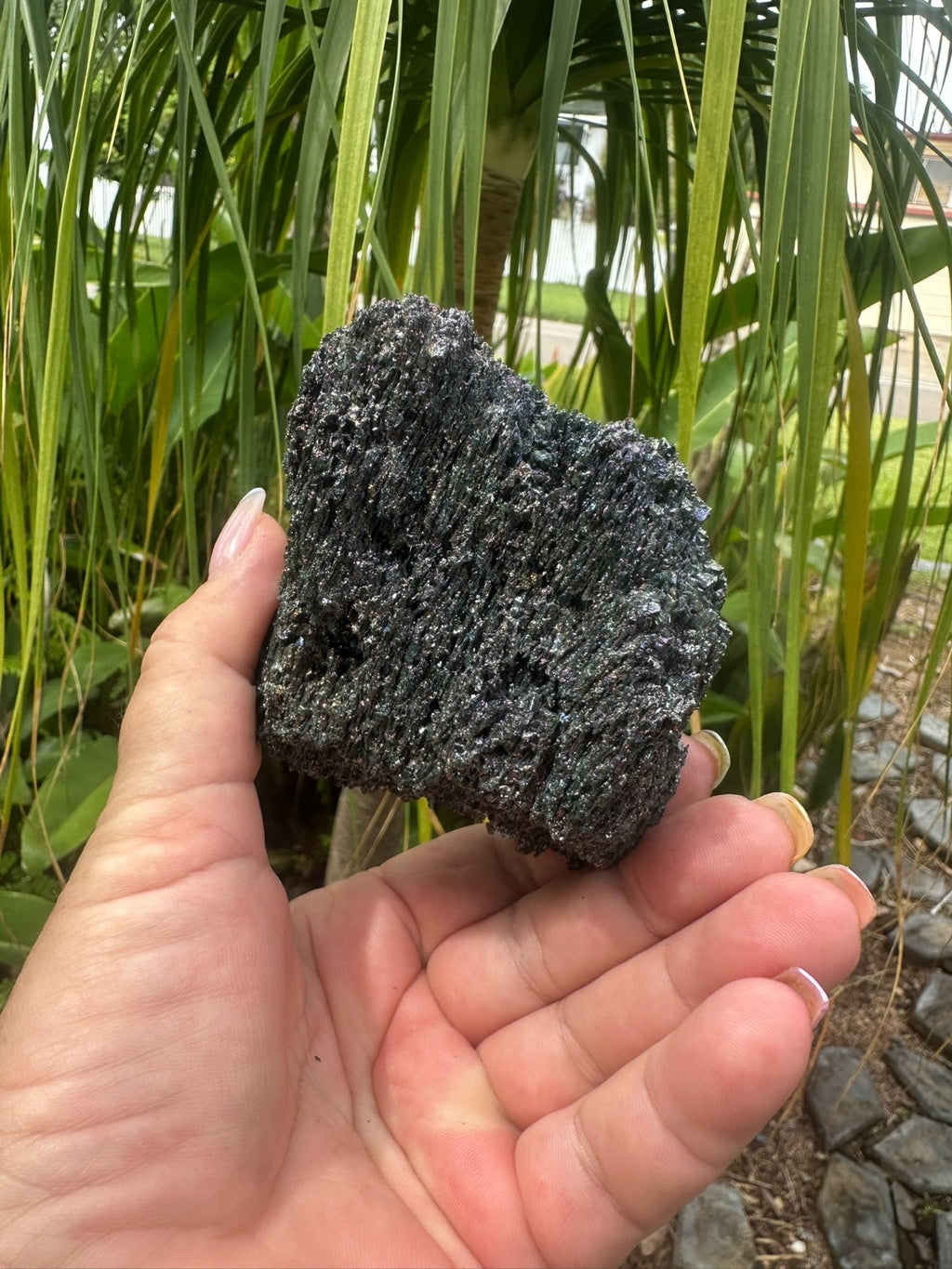 Rainbow Hematite ~ Crystal Cluster ~ Iridescent Metallic Mineral Specimen ~ 275g