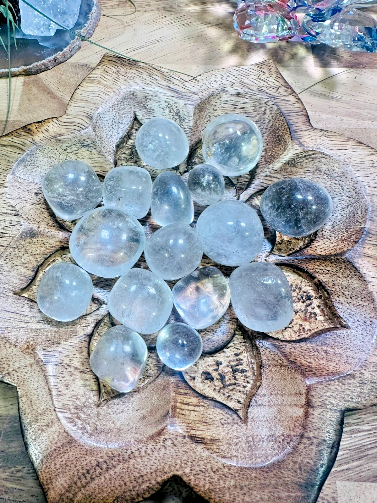 Clear Quartz Tumble Stone~ each ~ Natural Stone Tumbled and Polished ~ Australia
