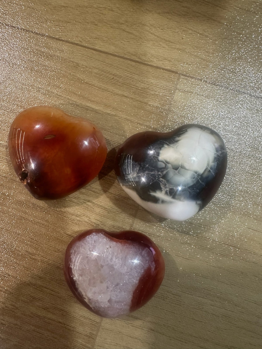 Carnelian Crystal Heart x 1 – Polished Stone 3–4cm Confidence • Motivation