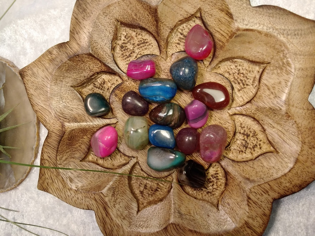 Agate Tumble Stone Mix ~Natural Stone Tumbled and Polished ~ Various weights