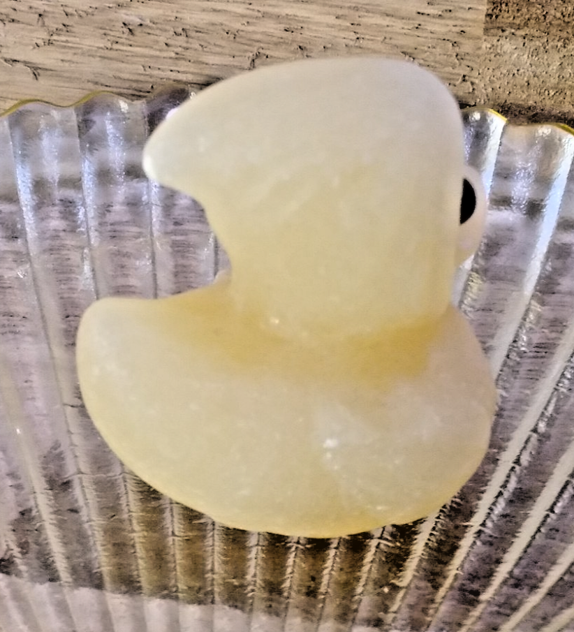 Natural Orange Calcite Duck Carving –4 m Crystal Figurine ~ Joy • Confidence (A)