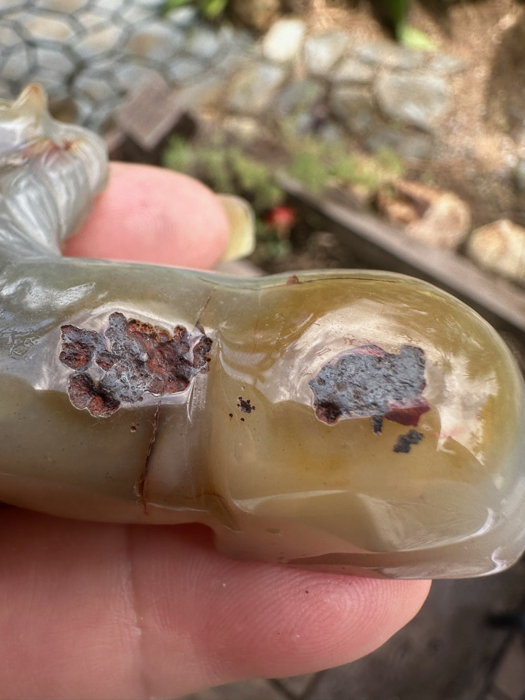 Agate Horse Carving ~ 7.5cm ~ Natural Crystal Horse Figurine ~ Animal Statue (B)