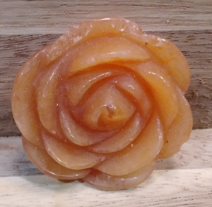 2" Natural Green Aventurine Carved Rose ~ Flowers ~ Crystal Reiki Healing ~ 1pc