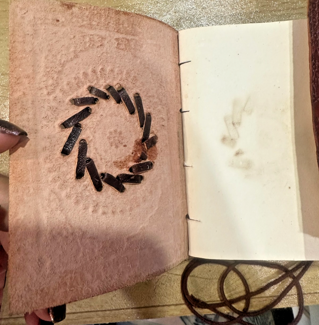 Lapis Lazuli Crystal & Leather Journal Set Transformation, Healing & Intention