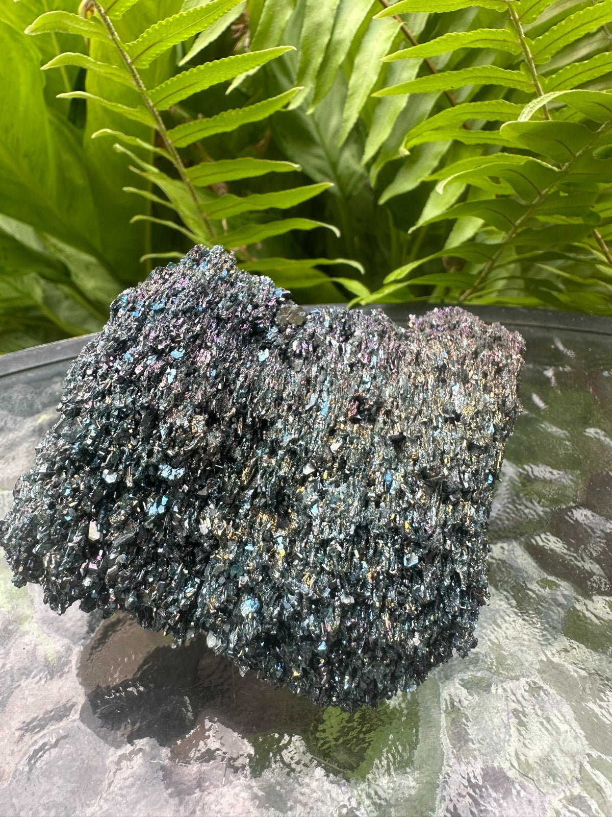 Rainbow Hematite ~ Crystal Cluster ~ Iridescent Metallic Mineral Specimen ~ 275g