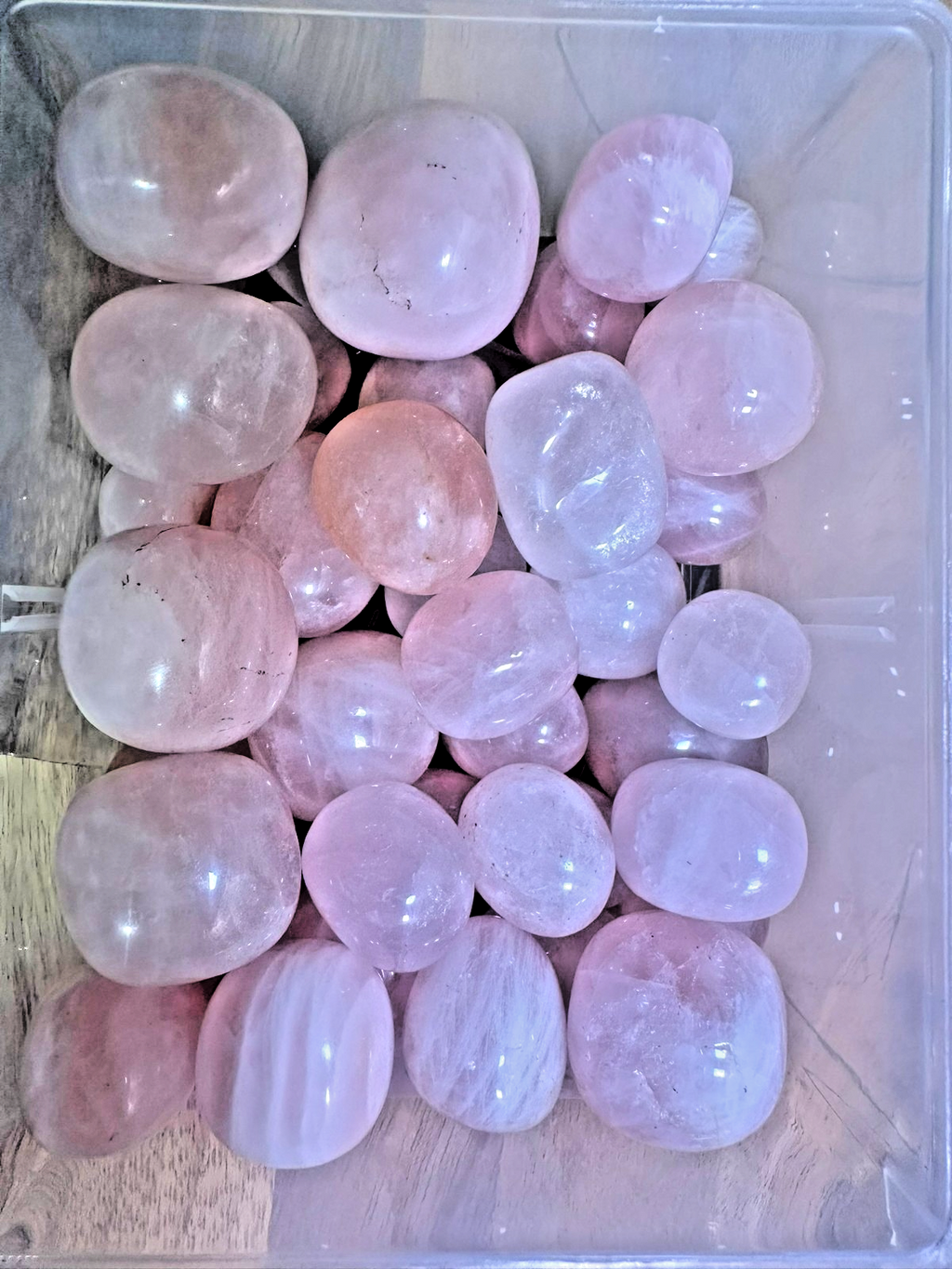 Rose Quartz Tumble ~ 100 gm ~ Natural Tumbled and Polished ~ Australia