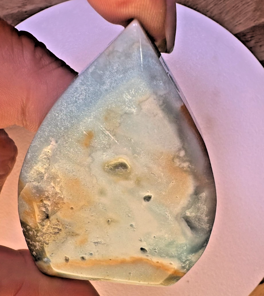 Caribbean Calcite Freeform – 70mm Calm • Soothing • Dream Energy • Inner Peace