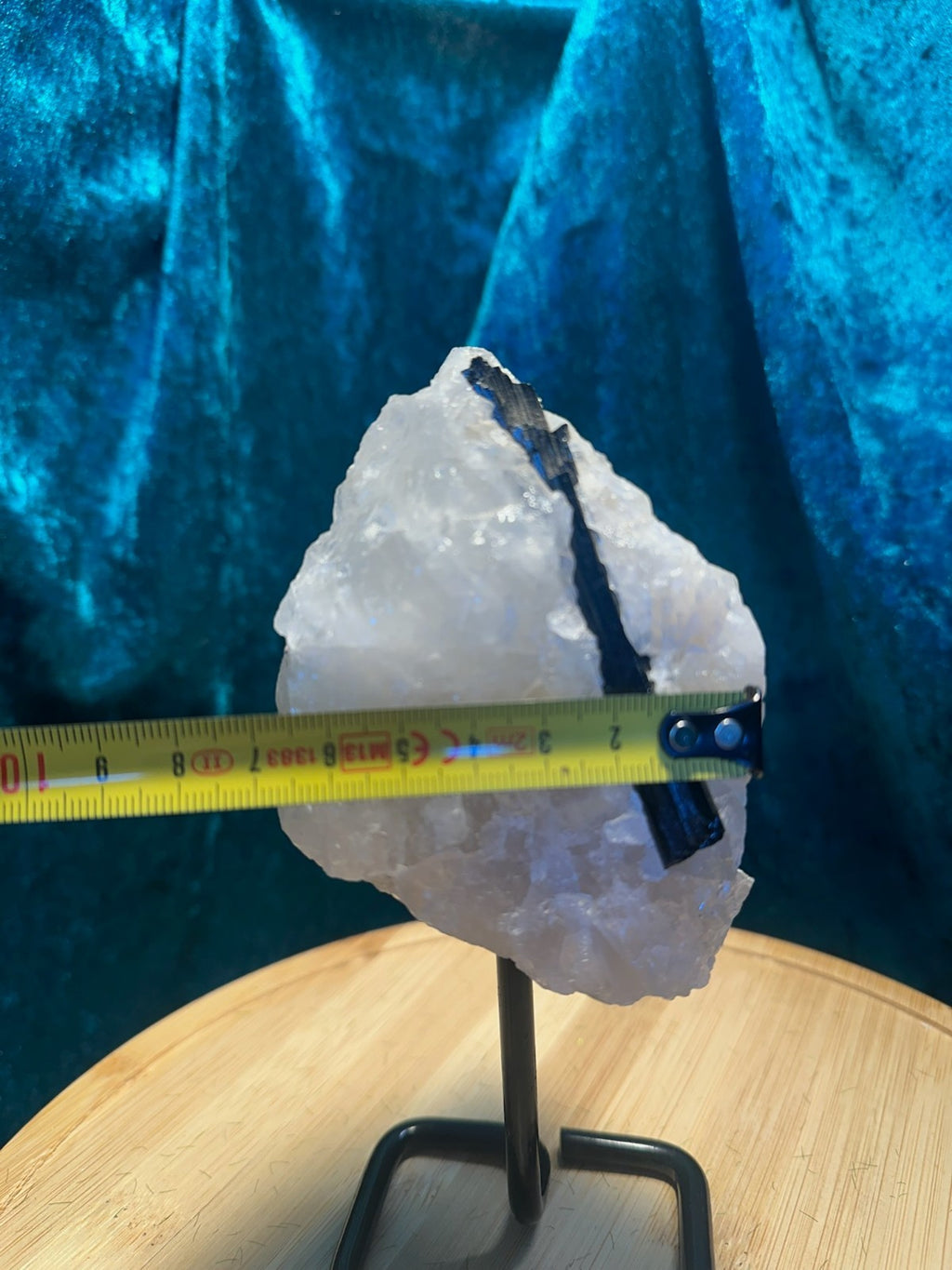 Stunning Black TOURMALINE with Quartz & Mica Matrix ~ on stand ~ From Brazil