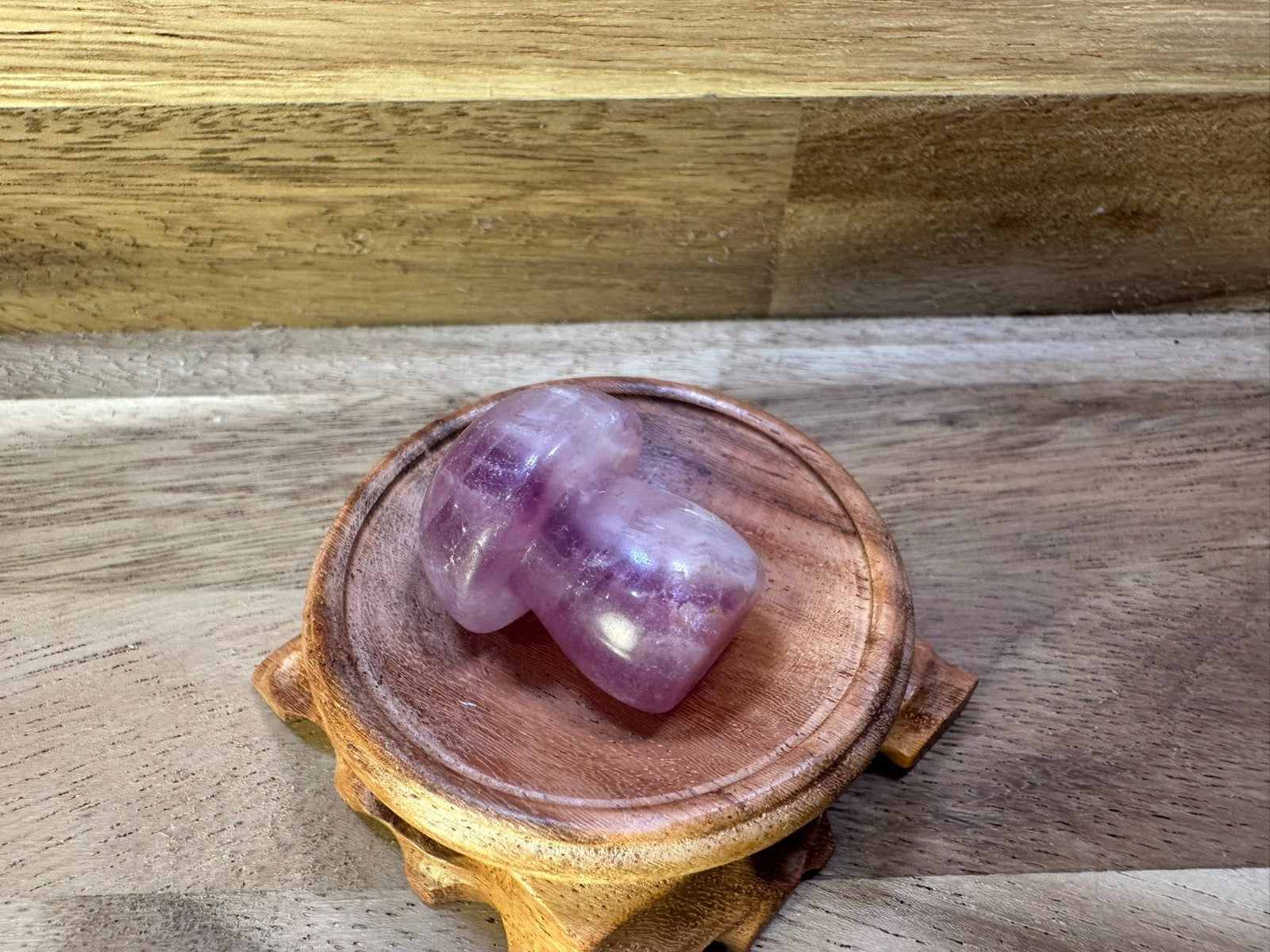 Fluorite Mushroom Carvings – Mini Crystal 25-35 gms Clarity • Focus • Protection