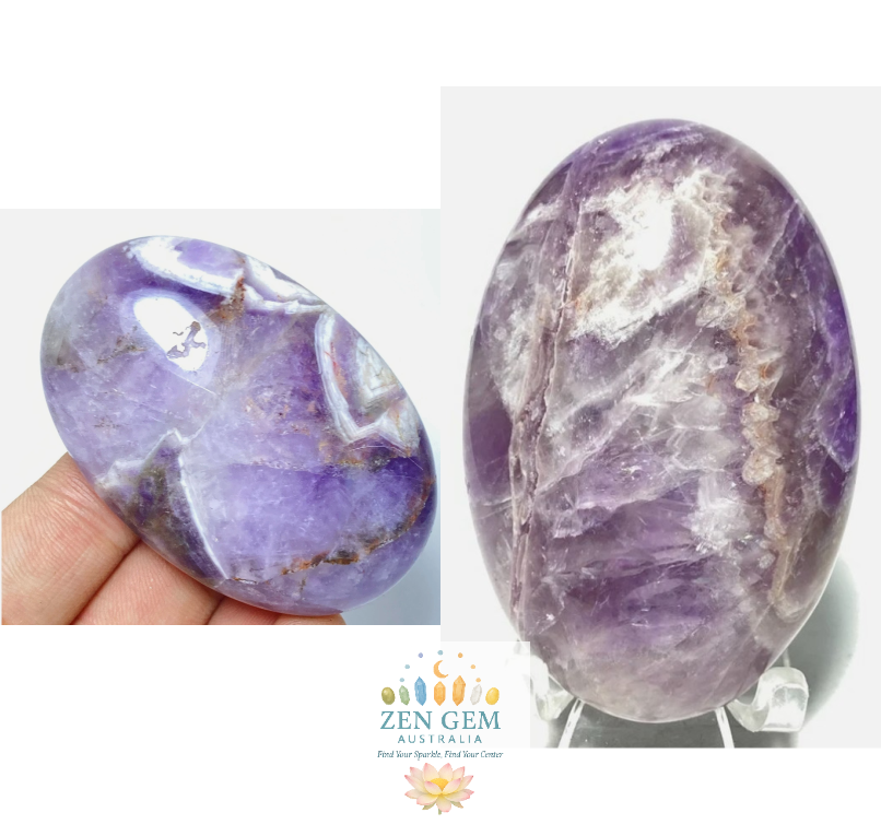 Palm stone Amethyst ~