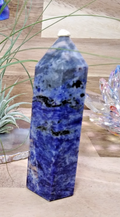 Sodalite Tower ~ 10cm ~ Crystal Generator ~ Blue Stone Healing Crystal ~ 145g