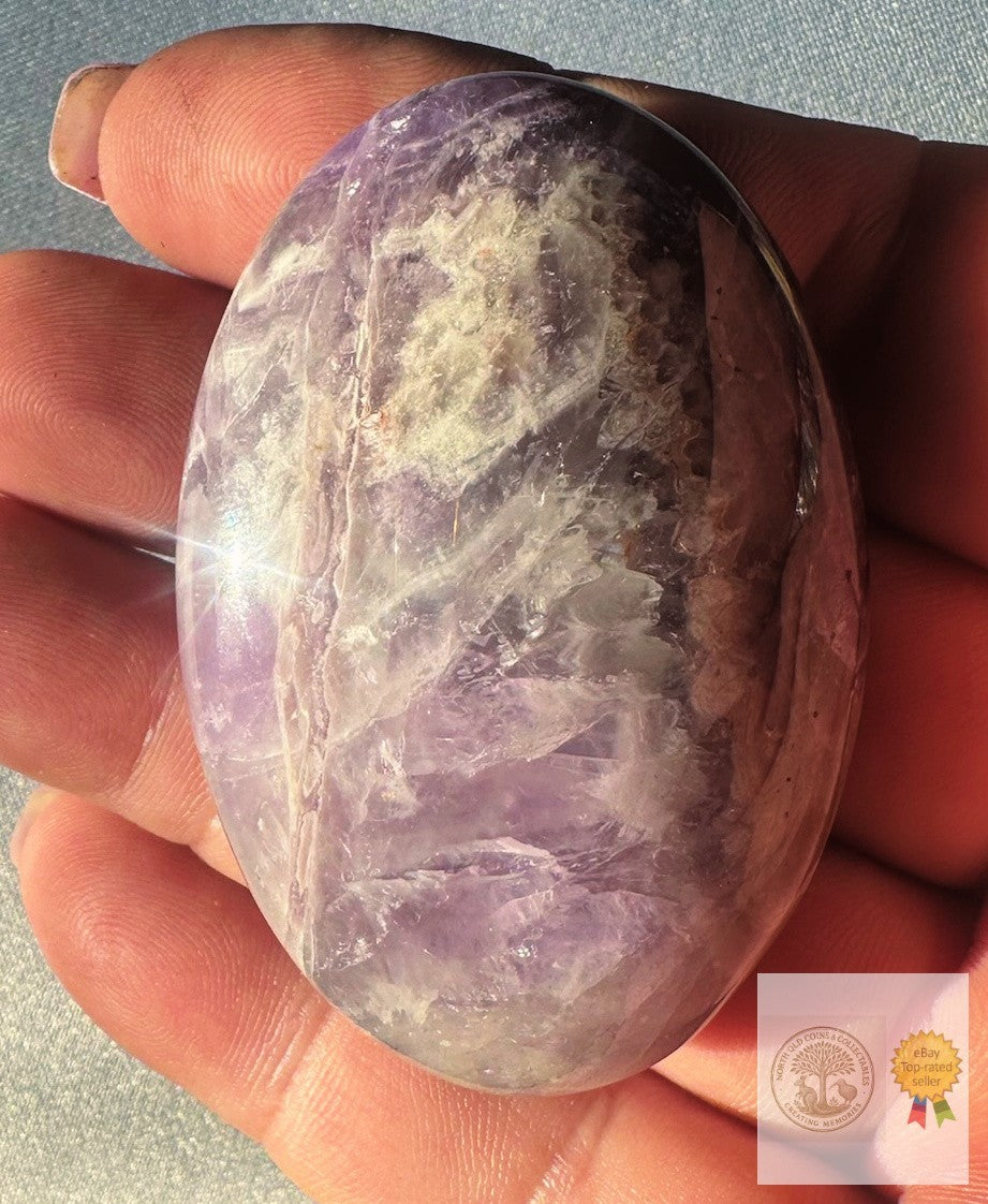 Palm stone Amethyst ~