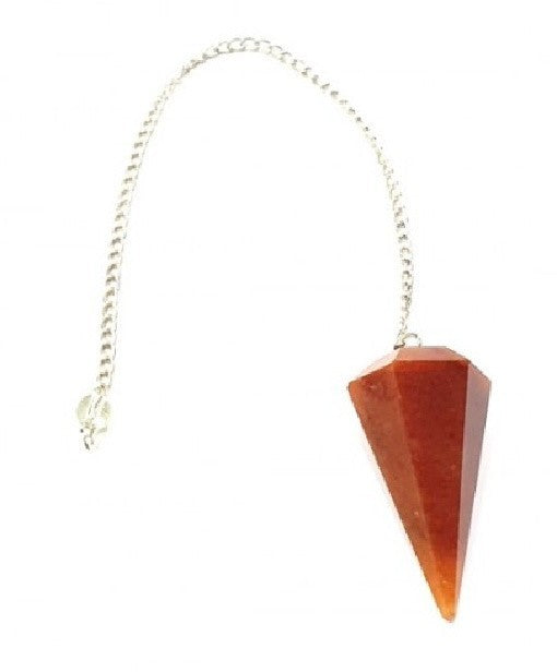 Orange Aventurine Pendulum ~ Crystal Dowsing Tool ~ Divination ~ Motivation •