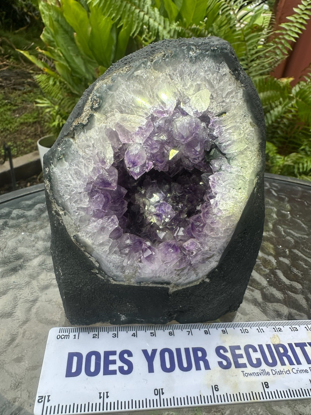 Large Amethyst Geode Crystal Cave ~ Natural Druzy Healing Stone ~ 1.9 kg