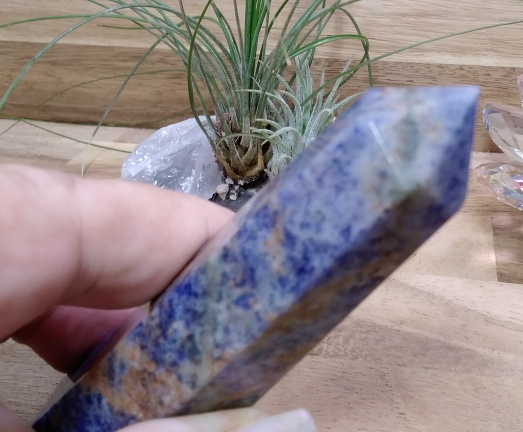 Sodalite Tower ~ 9.5 cm ~ Crystal Generator ~ Blue Stone Healing Crystal ~ 98 g