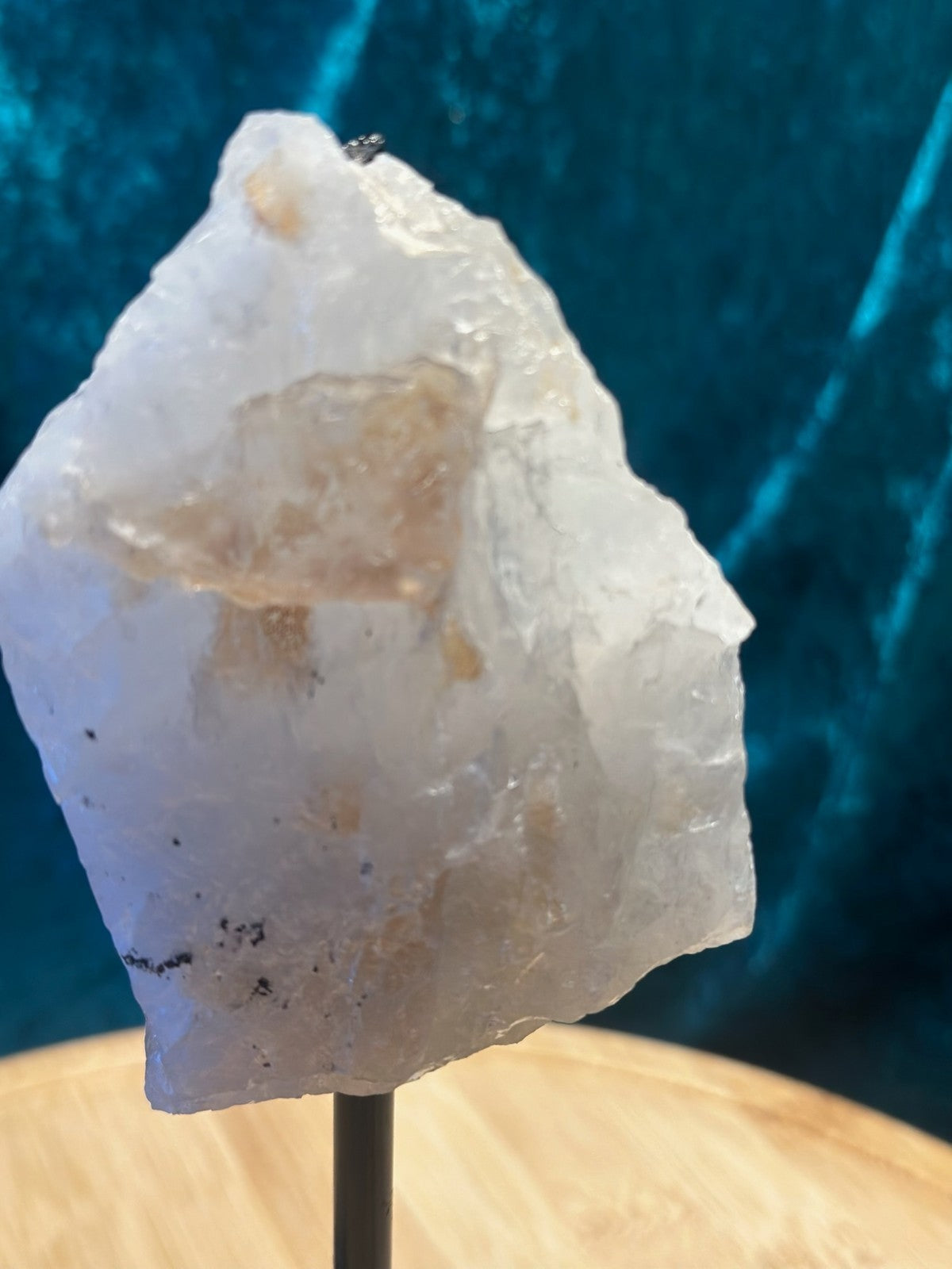 Stunning Black TOURMALINE with Quartz & Mica Matrix ~ on stand ~ From Brazil
