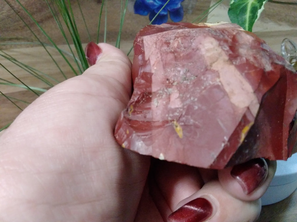 Natural Brecciated Mookaite Jasper Slab ~ Pilbara WA ~ 452 grams ~ 13 x 8 x 6cm