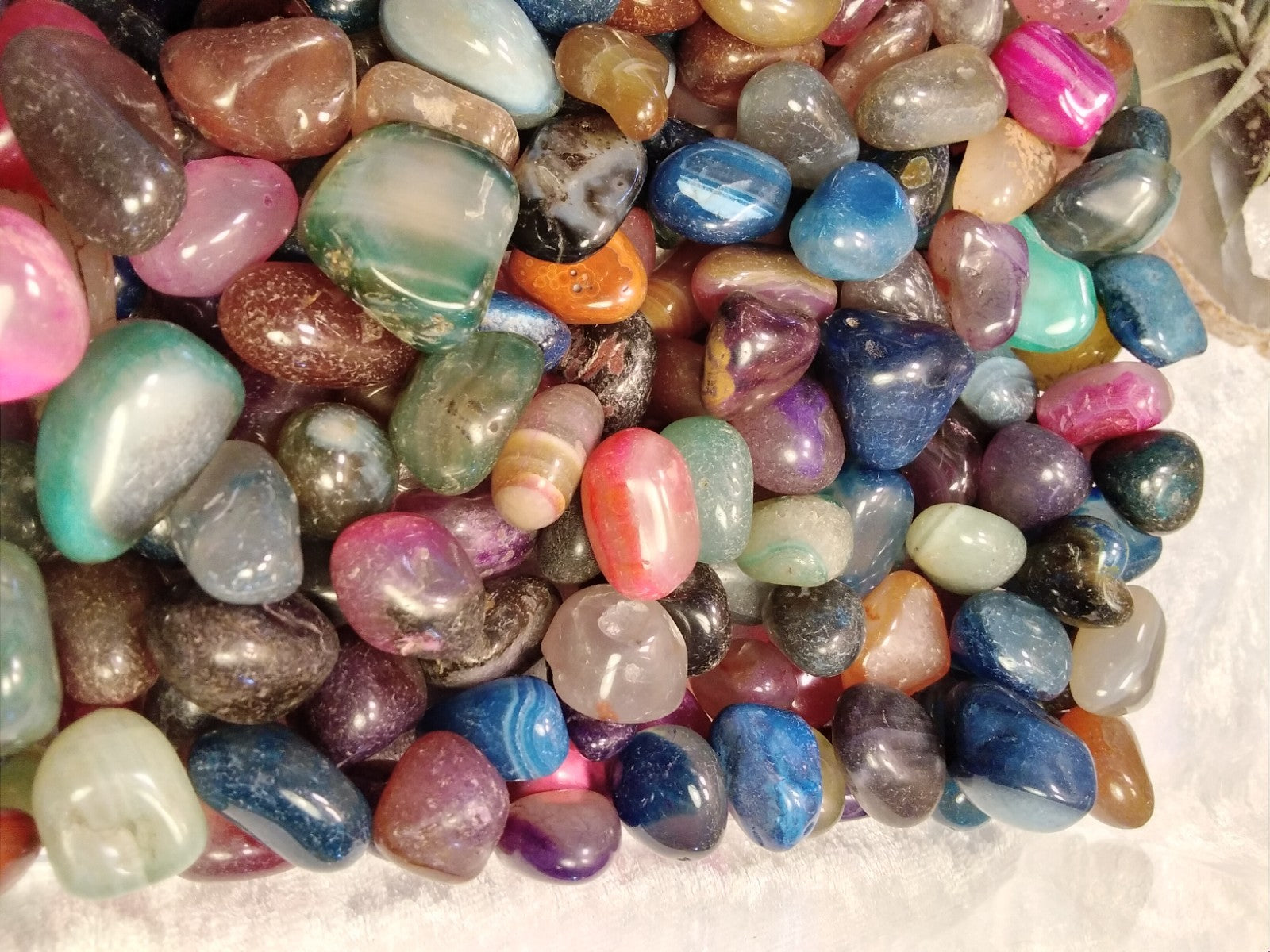 Agate Tumble Stone Mix ~ 100 gm ~ Natural Stone Tumbled and Polished ~ Australia