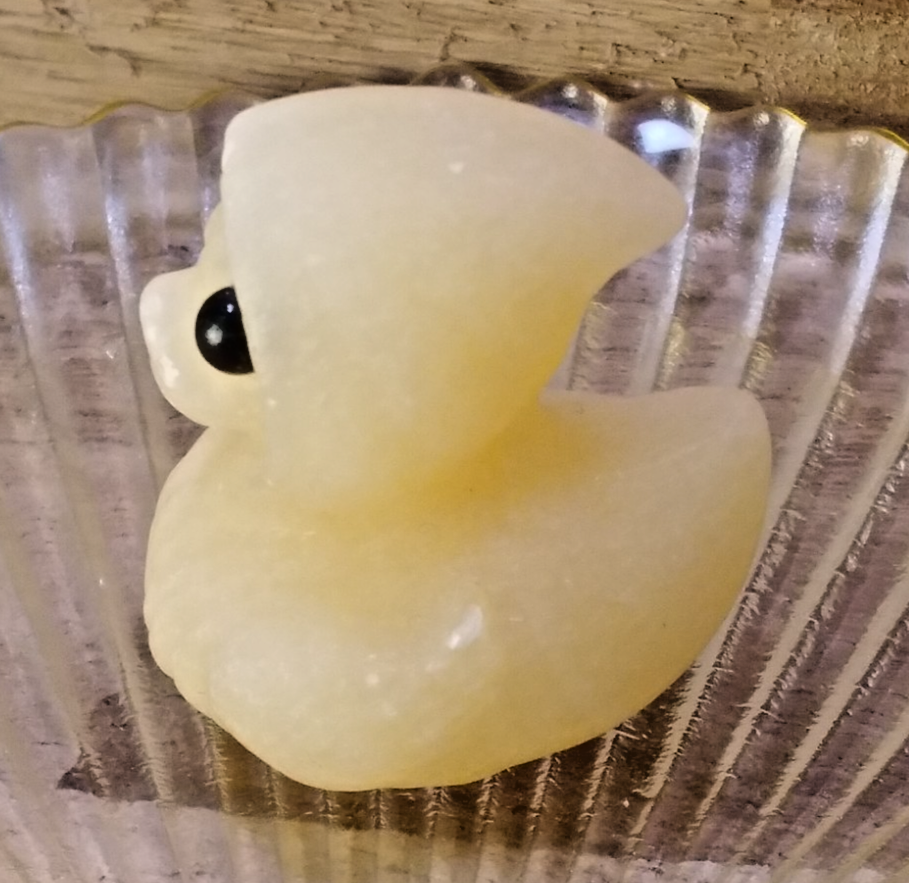Natural Orange Calcite Duck Carving –4 m Crystal Figurine ~ Joy • Confidence (A)