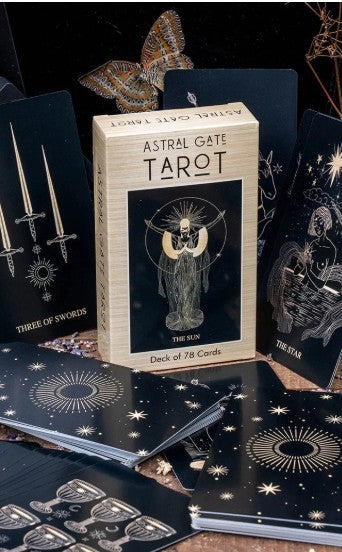 ASTRAL GATE Tarot Card Deck – 78 Cards with Artwork by Kaleriia Tverdokhlib