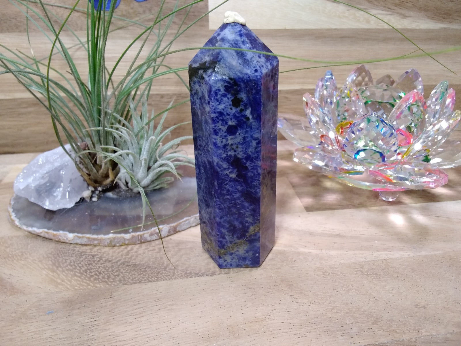 Sodalite Tower ~ 10cm ~ Crystal Generator ~ Blue Stone Healing Crystal ~ 157g
