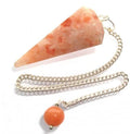 Sunstone Pendulum ~ Crystal Dowsing Tool ~ Divination ~ Confidence • Joy