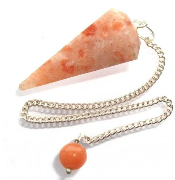 Sunstone Pendulum ~ Crystal Dowsing Tool ~ Divination ~ Confidence • Joy