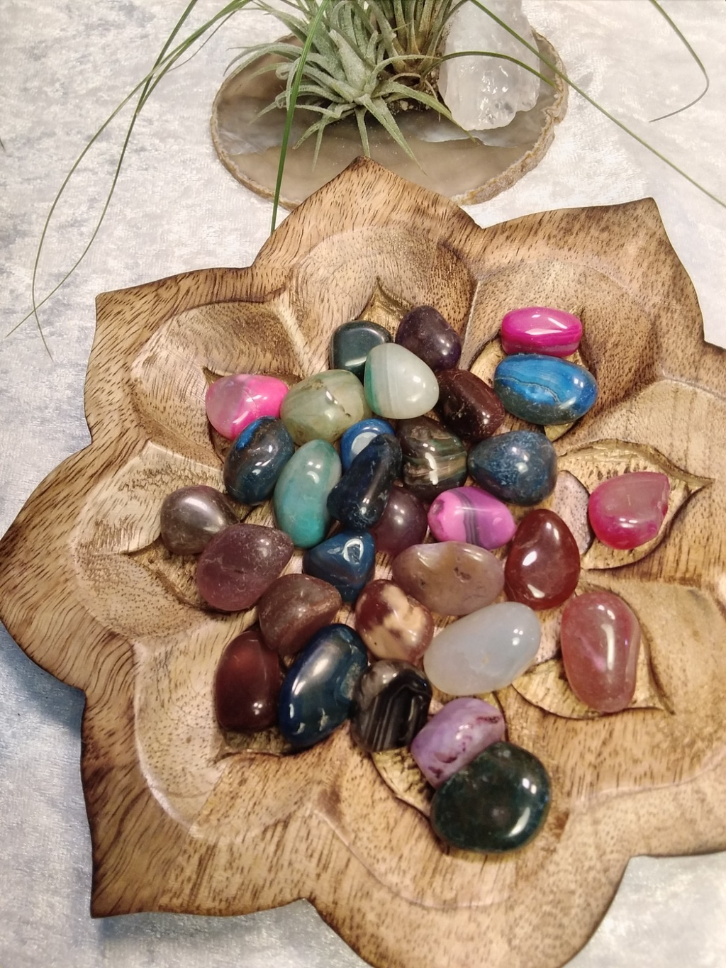 Agate Tumble Stone Mix ~Natural Stone Tumbled and Polished ~ Various weights