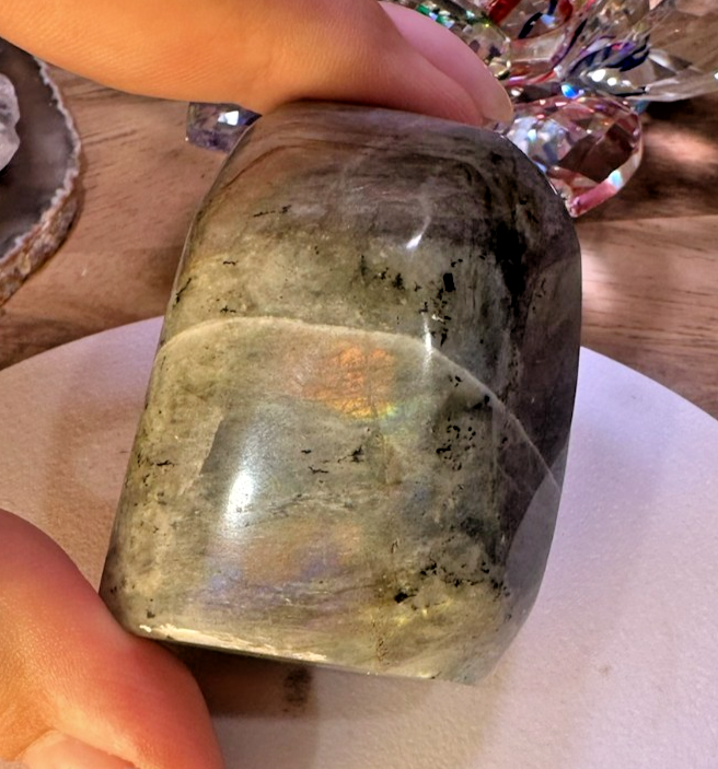 Labradorite Freeform – 60mm Flash Crystal Protection • Intuition Transformation