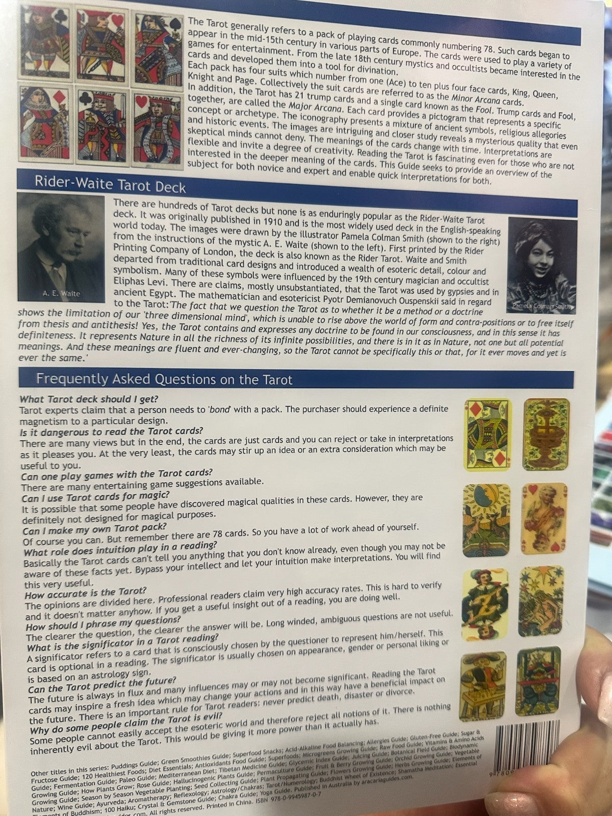 Tarot Guide Pamphlet – Aracaria Guides Major & Minor Arcana • Card Meanings •