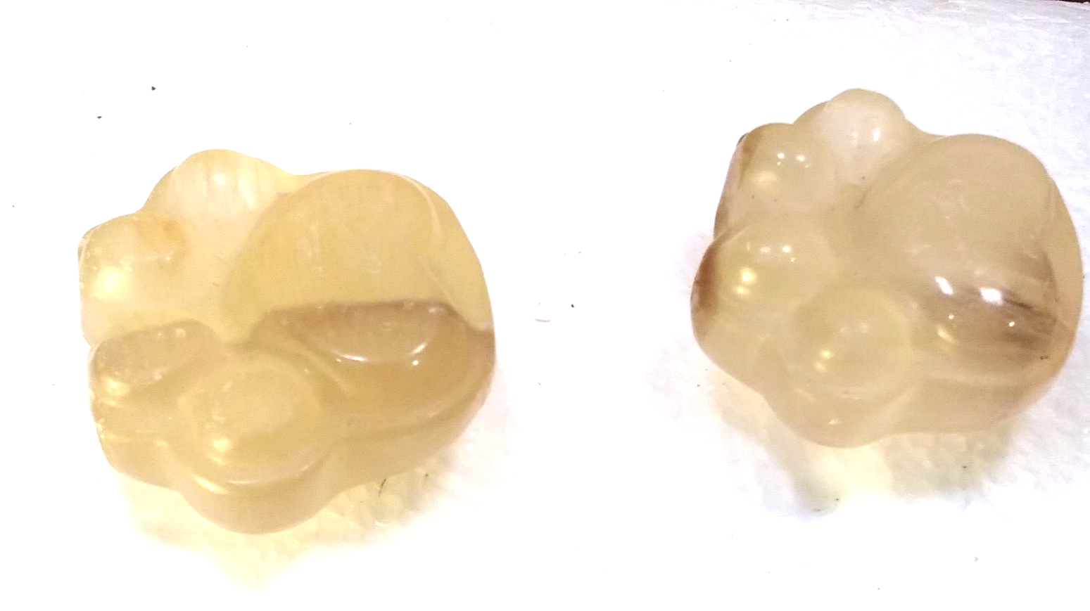 Yellow Flurorite Paw Print – Polished Crystal ~Clarity • Focus • Positive Energy
