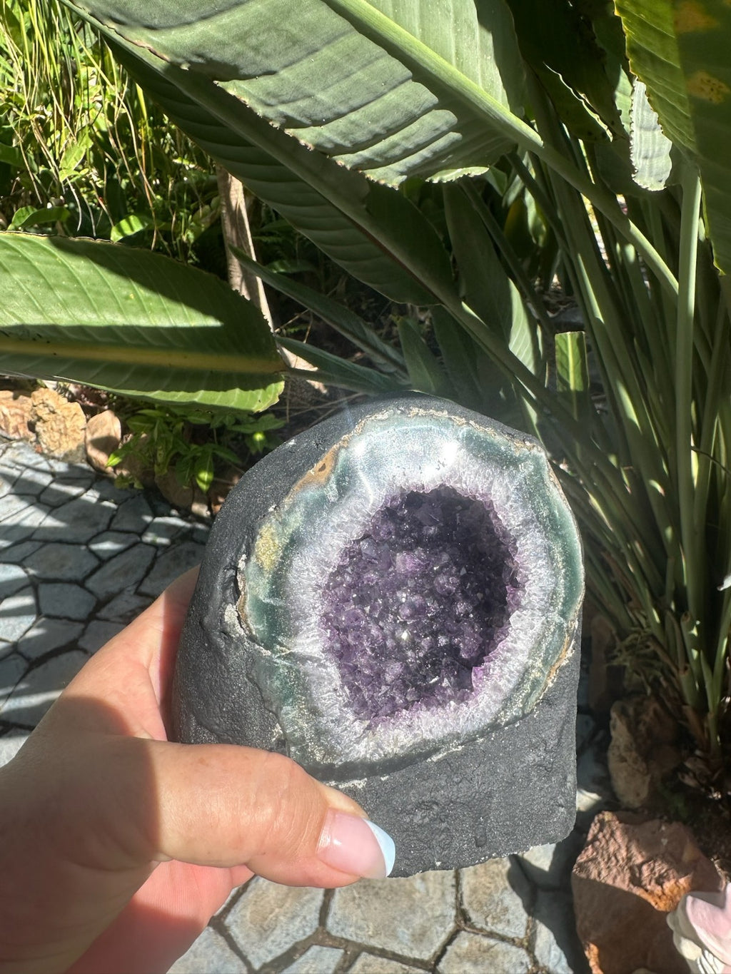 Large Amethyst Geode Crystal Cave ~ Natural Druzy Healing Stone ~ 1.58 kg