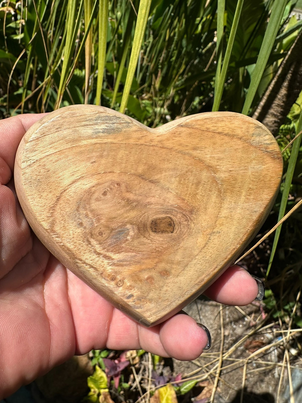 💎 Teak Wood & Capiz Shell Heart Bowl 🤍✨
