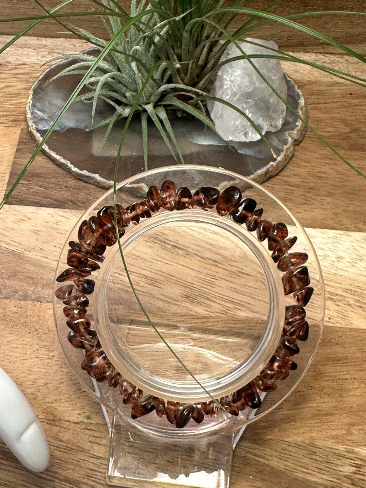 Smoky Quartz Bracelet – Elastic ~ Grounding • Protection • Emotional Calm