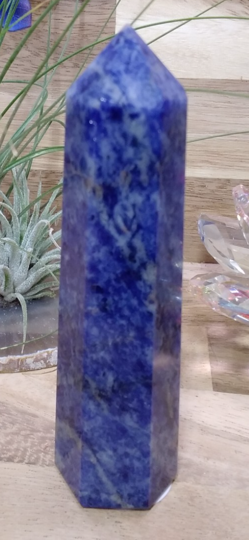 Sodalite Tower ~ 10cm ~ Crystal Generator ~ Blue Stone Healing Crystal ~ 110g
