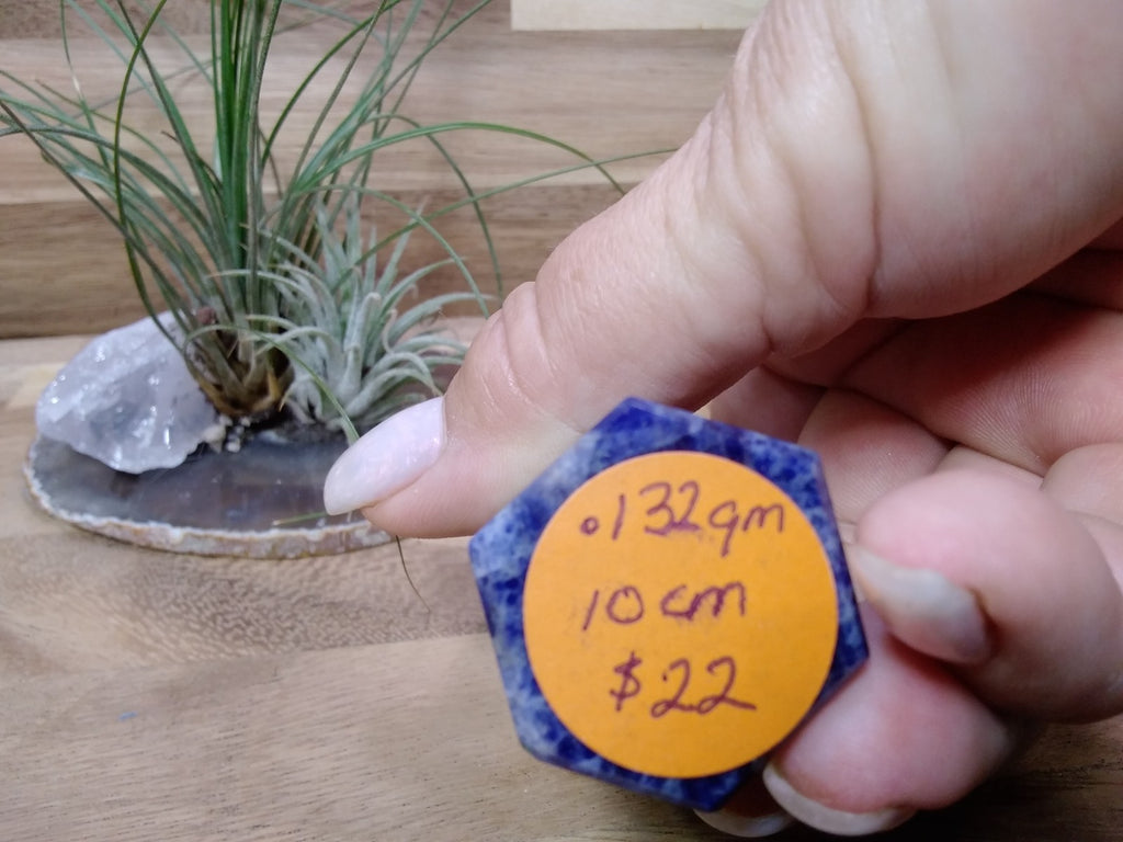 Sodalite Tower ~ 10 cm~ Crystal Generator ~ Blue Stone Healing Crystal ~ 132 g