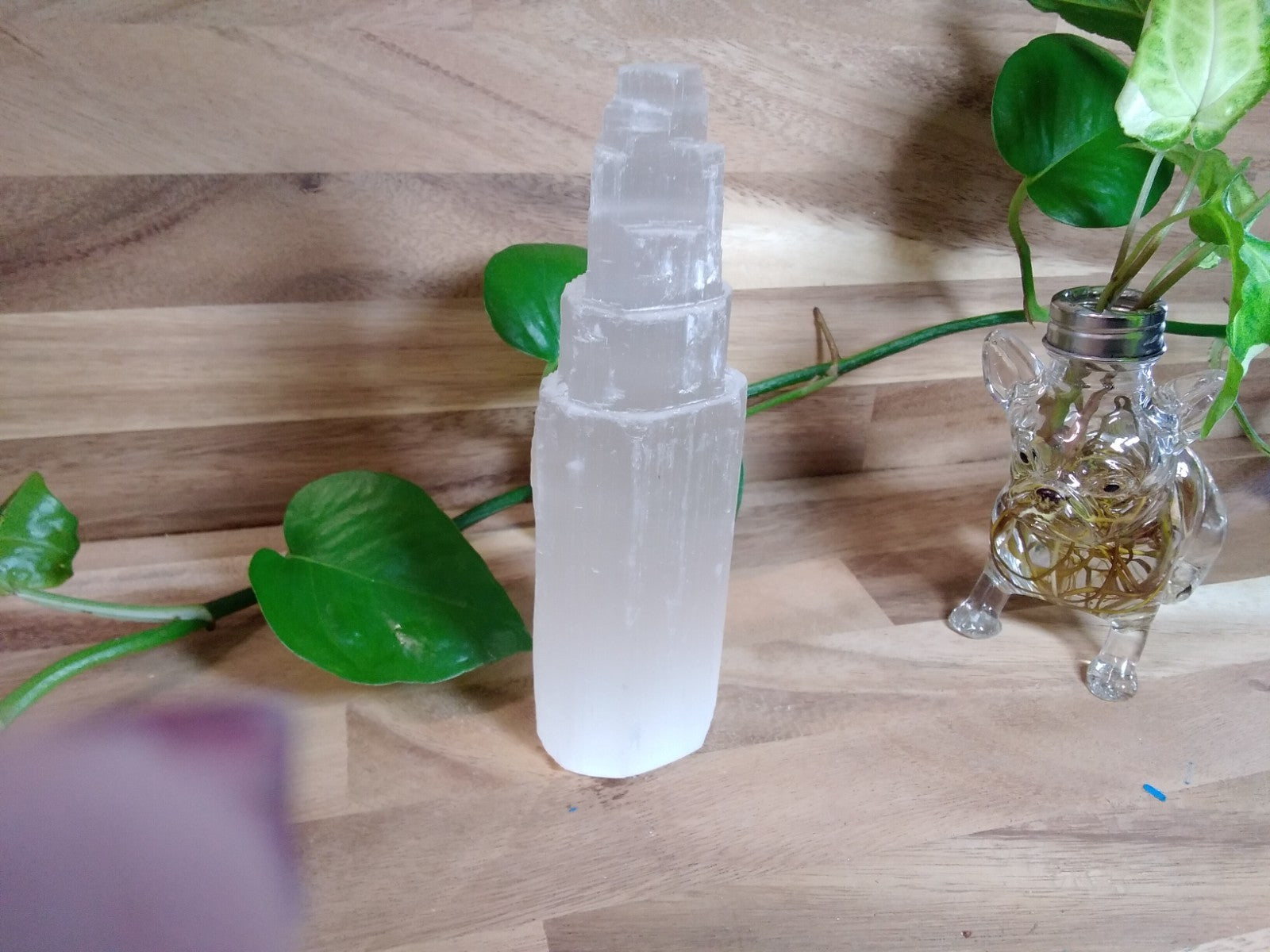 Selenite Mini Tower ~ High Grade Selenite From Morocco ~ 6cm Generators