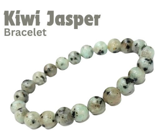 Kiwi Calcite Bracelet – 8mm Beads Calm • Emotional Balance • Heart Energy