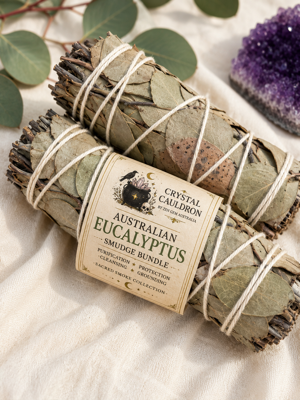 Australian Eucalyptus Smudge Bundle Natural Cleansing Smoke Stick Ritual Herb