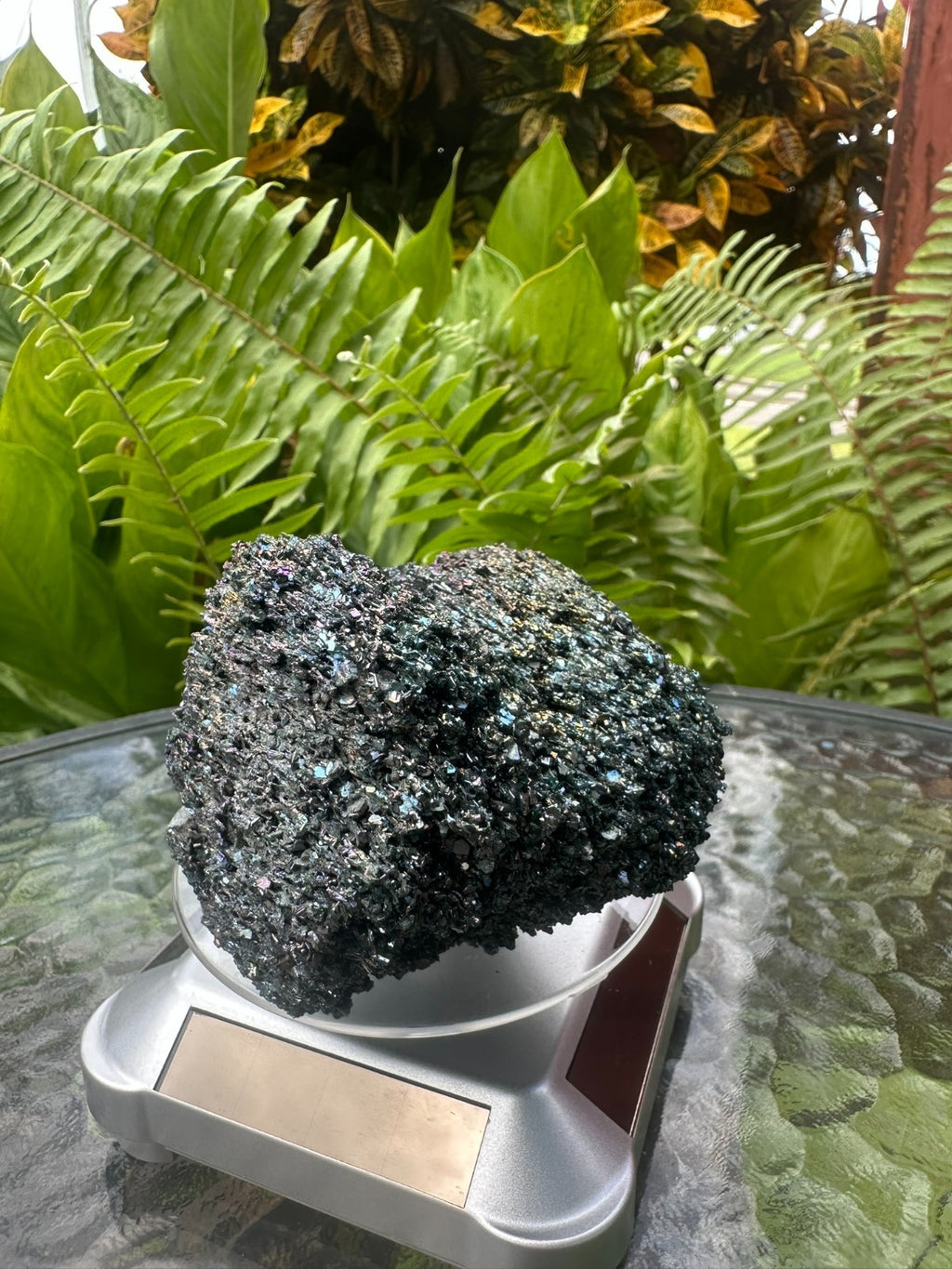 Rainbow Hematite ~ Crystal Cluster ~ Iridescent Metallic Mineral Specimen ~ 275g